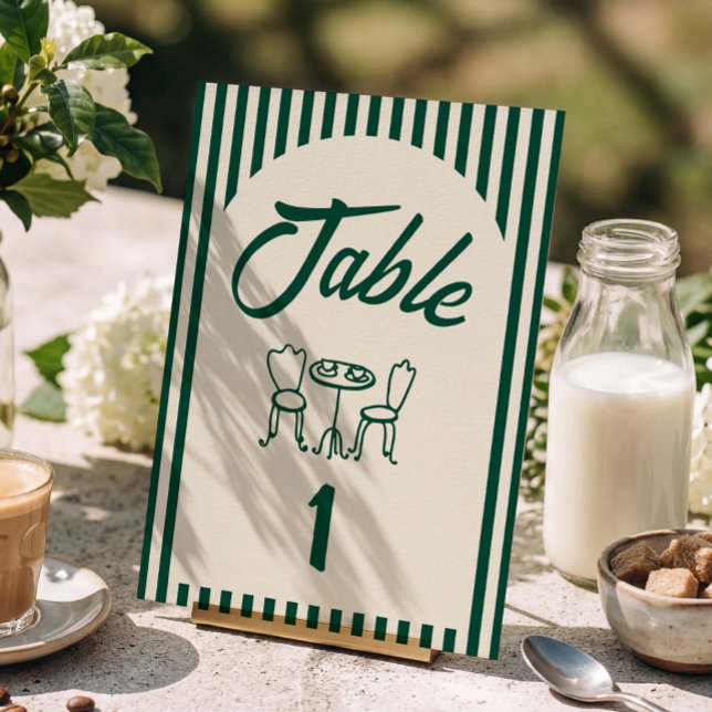 Convite Número da mesa para chá de bebê 'Um pequeno feijão (Criador carregado)