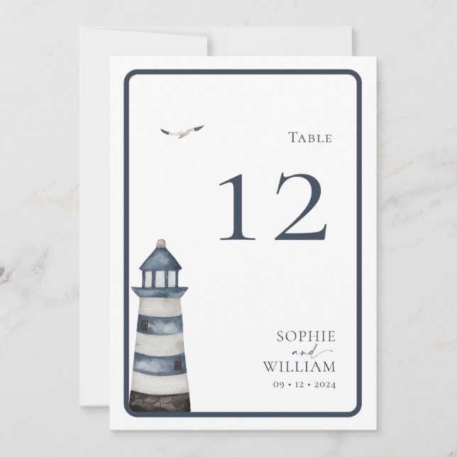 Convite Número da Tabela à Parte (Frente)