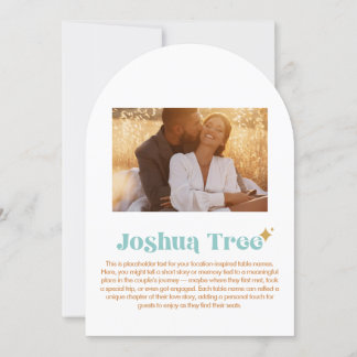 Convite Número da Tabela da Árvore do Joshua