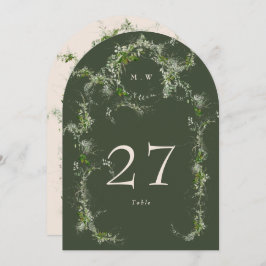 Convite Numero da Tabela de Arrasto Eucalyptus Verdes