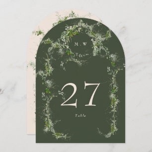 Convite Numero da Tabela de Arrasto Eucalyptus Verdes