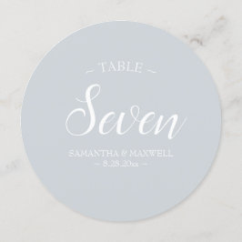 Convite Número da Tabela de Caligrafia de Cinzas