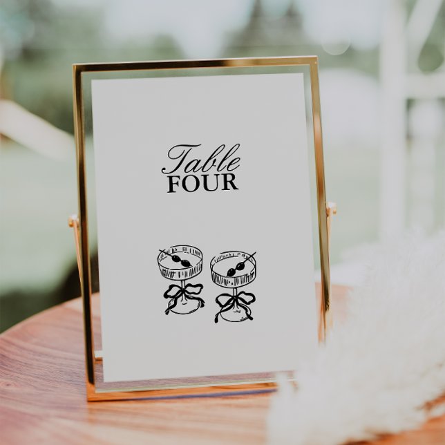 Convite Número da Tabela de Casamento de Script Moderno Mi (Criador carregado)