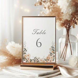 Convite Número da Tabela de Casamento de Script Orange Gar