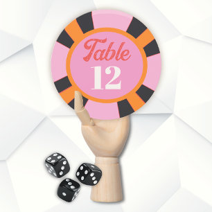 Convite Número da Tabela de Chip Poker do Mod Las Vegas