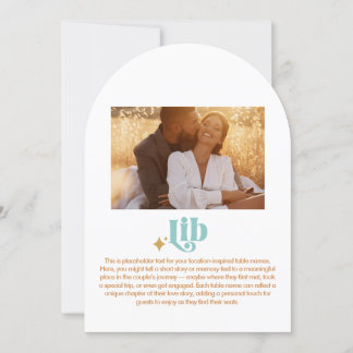 Convite Número da Tabela de Lib