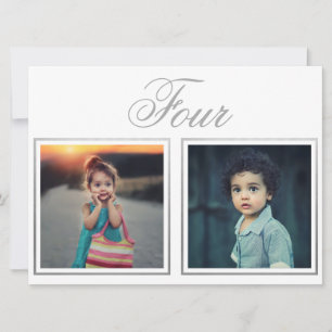 Convite Número da Tabela de Prata de Classe Elegante da Id