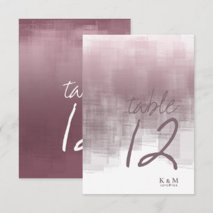 Convite Número da Tabela de Reflexões de Aquarela ID774