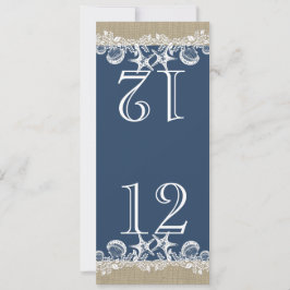 Convite Número da Tabela Design do Tema da Praia do Sea Ga