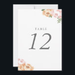 Convite Número da Tabela Mason Jar Elegante<br><div class="desc">Flor elegante e design de casamento de Mason jar por Shelby Allison. Clique no link abaixo para exibir a coleção inteira de Casamentos Mason Jar que inclui convites correspondentes,  cartões rsvp,  selos postais e muito mais.</div>