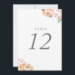 Convite Número da Tabela Mason Jar Elegante<br><div class="desc">Flor elegante e design de casamento de Mason jar por Shelby Allison. Clique no link abaixo para exibir a coleção inteira de Casamentos Mason Jar que inclui convites correspondentes,  cartões rsvp,  selos postais e muito mais.</div>