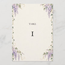 Número de Mesa de Casamento Lavanda Jardim de Wist