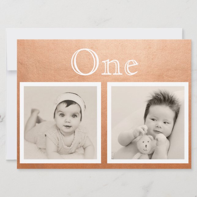 Convite Número de Mesa Rose Gold Personalizado Noivo Noiva (Frente)