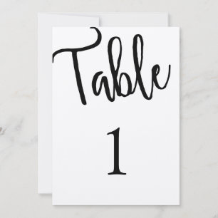 Convite Número de mesa rústico moderno. Casamento Kraft. S