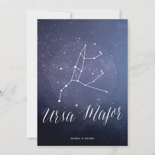 Convite Número de Tabela Celestial da Constelação Ursa 