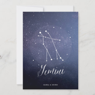 Convite Número de Tabela Celestial da Estrela da Constela