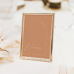 Convite Número de Tabela Nine de Mesa de Arranque Moderno<br><div class="desc">Projetado para coordenar com a Coleção de Convite Caseiro "Arches Minimalistas". Para alterar os detalhes, clique em "Detalhes". Para mover o texto ou alterar o tamanho, a fonte ou a cor, clique em "Editar usando a Ferramenta de Design". Visualize o link de coleção nesta página para ver todos os itens...</div>