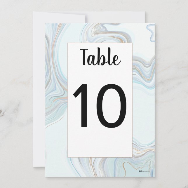 Convite Números da Mesa Billy (Frente)