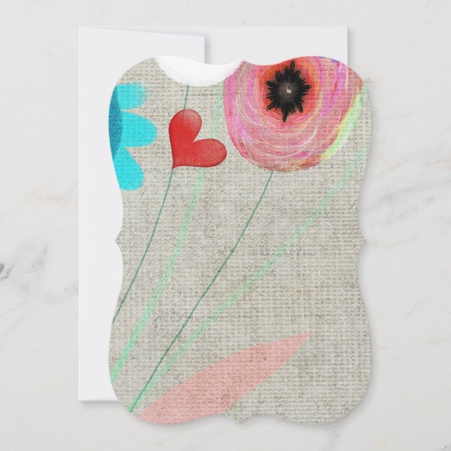 Convite Números das mesas de casamento (Frente)