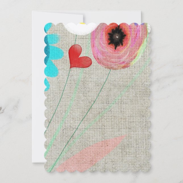 Convite Números das mesas de casamento (Frente)