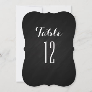 Convite Números de Mesa com Suporte para Quadro Negro