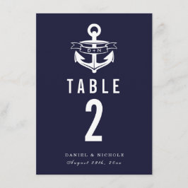 Convite Números de Mesa com Tema Náutico | Casamentos
