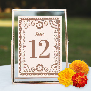Convite Números De Mesa De Casamento Do Papel Neutral Chic
