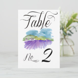 Convite Números de Mesa de Casamento em Vinhedo Toscano