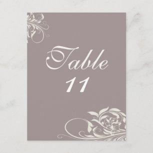 Convite Números de Mesa de Casamento Rodopio Vintage