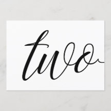 Números de Mesa de Casamento - Tipografia Luxuosa 