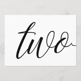 Convite Números de Mesa de Casamento - Tipografia Luxuosa 