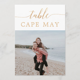 Convite Números de Mesa de Fotos de Casamento Temáticos de