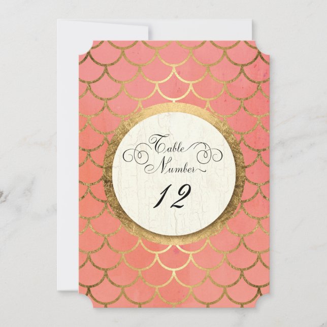 Convite Números de Mesa de Recepção Art Déco Bodas Ouro Fa (Frente)