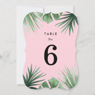 Convite Números de Mesa dos Trópicos