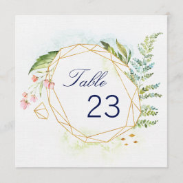 Convite Números de Mesa Geo Envy