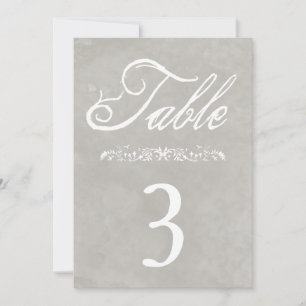 Convite Números de Mesa para Casamento em Aquarela