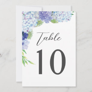 Convite Números de Mesa para Recepção de Casamento com Hor