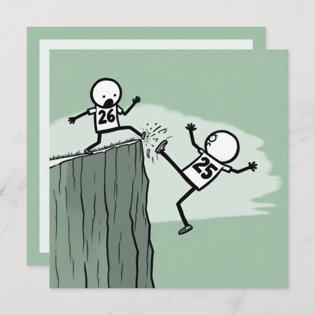 Convite Números de palitos do Partido da Véspera de Ano No (Frente/Verso)