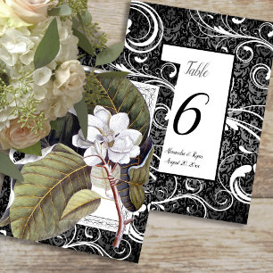 Convite Números de Tabela Casada Southern Belle Magnolia