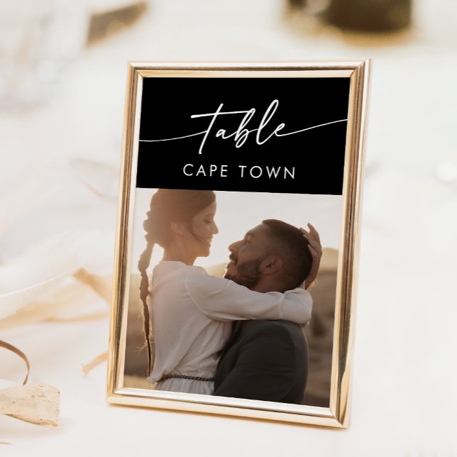 Convite Números de Tabela de Fotos EDITÁVEIS COLOR Bico (Criador carregado)