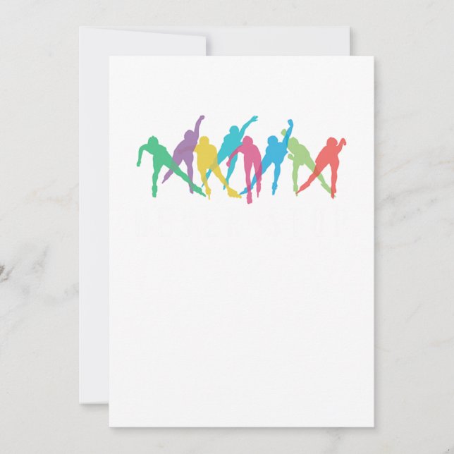 Convite Nunca Parar O Cilindro De Rollerblading Em Linha S (Frente)