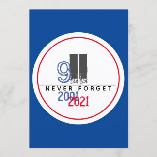 Convite Nunca se esqueça do Patriotic World Trade Center d