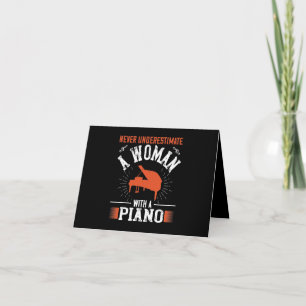Convite Nunca Subestime Uma Mulher Com Piano