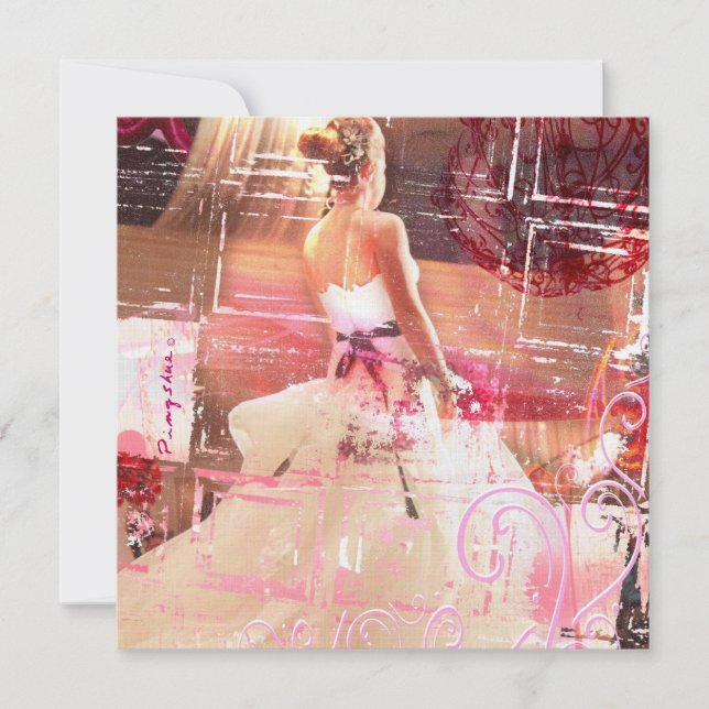 convite nupcial da espera (Frente)