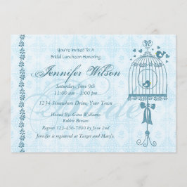 Convite nupcial do chá de casamento do Birdcage