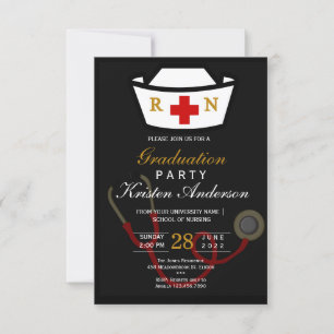 Convite Nursing Graduation Invitation