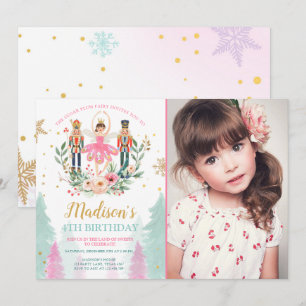 Convite Nutcracker Birthday Garota Balé Suger Plum