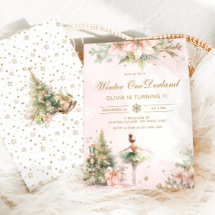 Convite Nutcracker Onederland de Inverno 1º aniversário pa