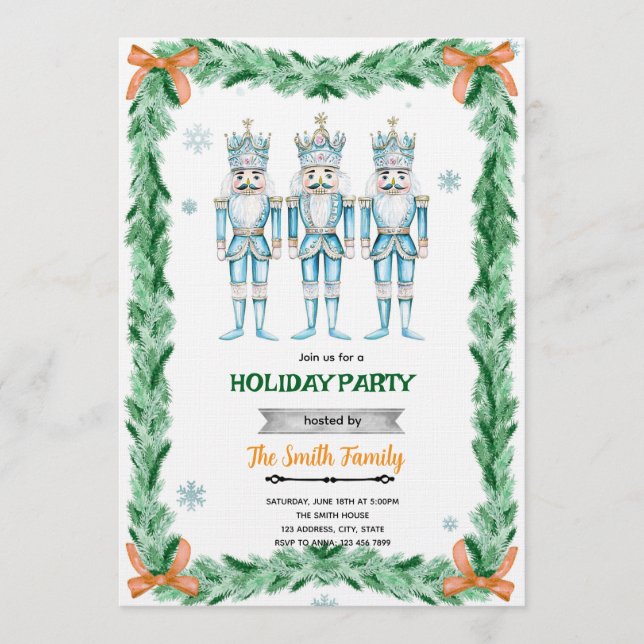 Convite Nutcracker theme party invitation (Frente)