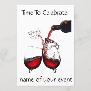 CONVITE ****NVITAÇÃO DE FESTA DE VINHO ADULTO****